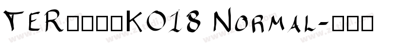 TER第三罗马KO18 Normal字体转换